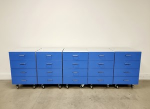 Thumbnail image of Job Lot of 5 Blue Sets of Cupboards