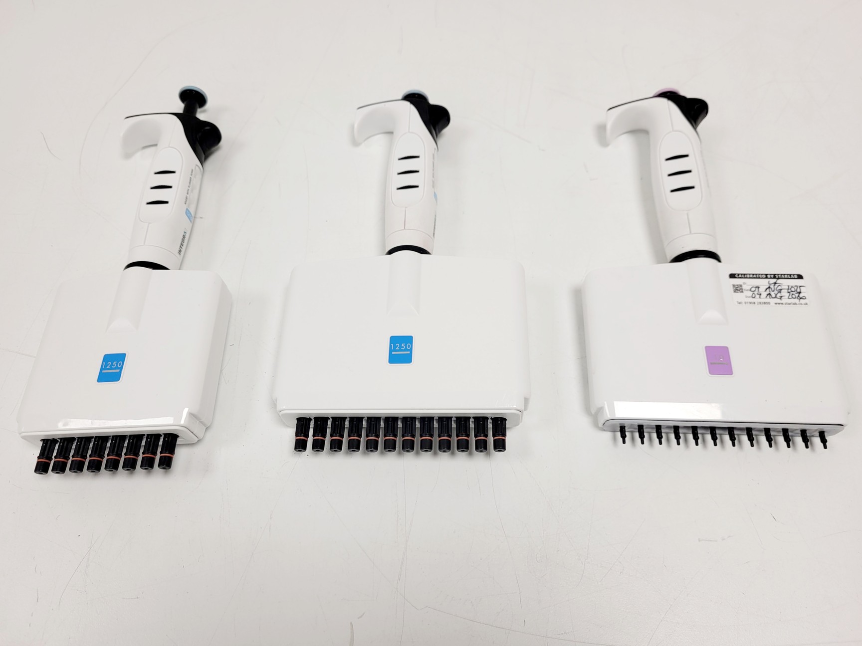 Image of EVOLVE Integra Pipettes (5 x 12-Channel, 1 x 8-Channel) & 1 x Pipette Stand Lab