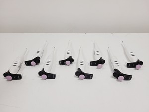 Thumbnail image of Job Lot of 43 x EVOLVE Integra Pipettes (0.2-2ul - 500-5000ul) w/ 5 x Stand Lab