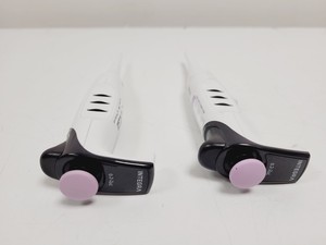 Thumbnail image of Job Lot of 43 x EVOLVE Integra Pipettes (0.2-2ul - 500-5000ul) w/ 5 x Stand Lab