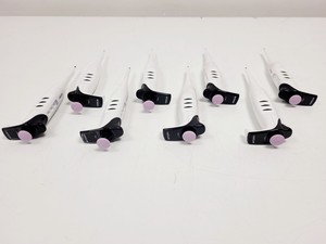 Thumbnail image of Job Lot of 43 x EVOLVE Integra Pipettes (0.2-2ul - 500-5000ul) w/ 5 x Stand Lab