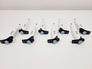 Thumbnail image of Job Lot of 43 x EVOLVE Integra Pipettes (0.2-2ul - 500-5000ul) w/ 5 x Stand Lab