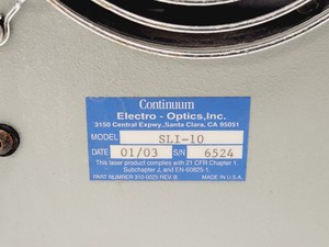 Thumbnail image of Continuum Surelite Nd:YAG I SLI-10 High Energy Laser & Power Supply