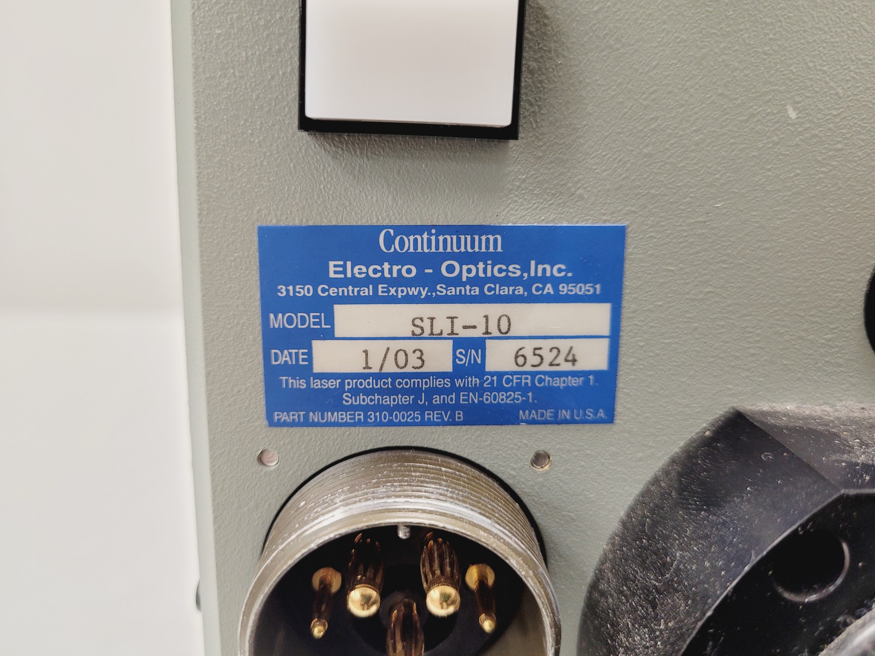 Image of Continuum Surelite Nd:YAG I SLI-10 High Energy Laser & Power Supply