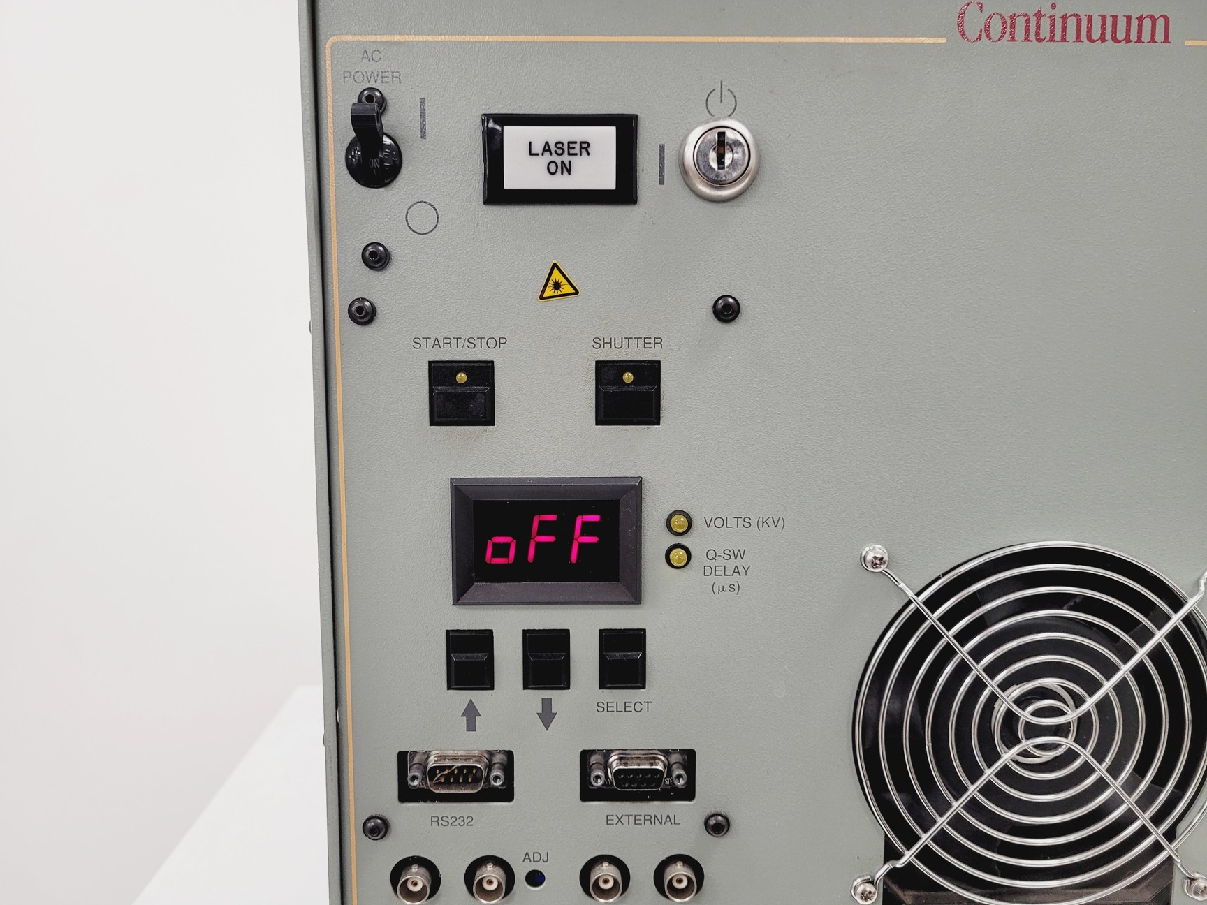 Image of Continuum Surelite Nd:YAG I SLI-10 High Energy Laser & Power Supply