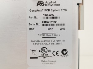 Thumbnail image of Applied BioSystems GeneAmp PCR System 9700