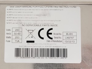 Thumbnail image of Grant XUB5 Digital Ultrasonic Water Bath