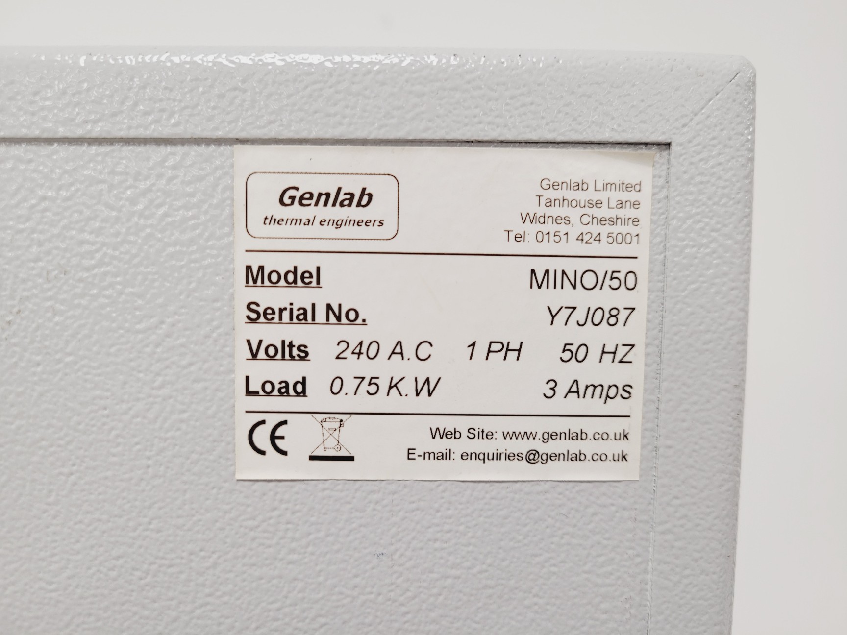 Image of Genlab MINO/50 Laboratory Oven