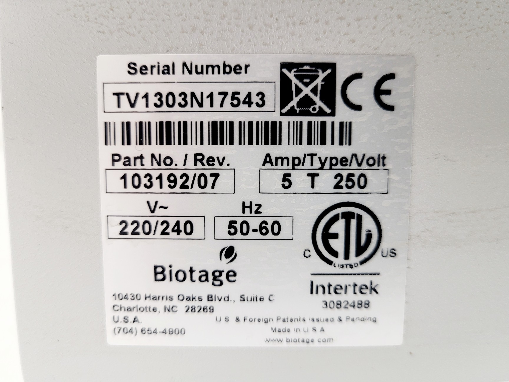 Image of Biotage TurboVap II Sample Evaporator & 10x 200ml Biotage Tubes Lab
