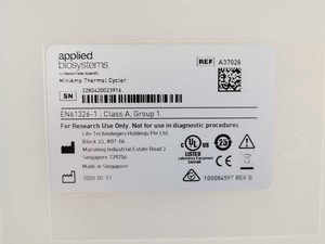 Thumbnail image of Applied Biosystems 96-Well Plate MiniAmp Thermal Cycler (2020) Lab