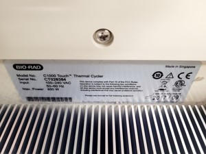 Thumbnail image of Bio-Rad C1000 Touch 96-Plate Thermal Cycler Lab