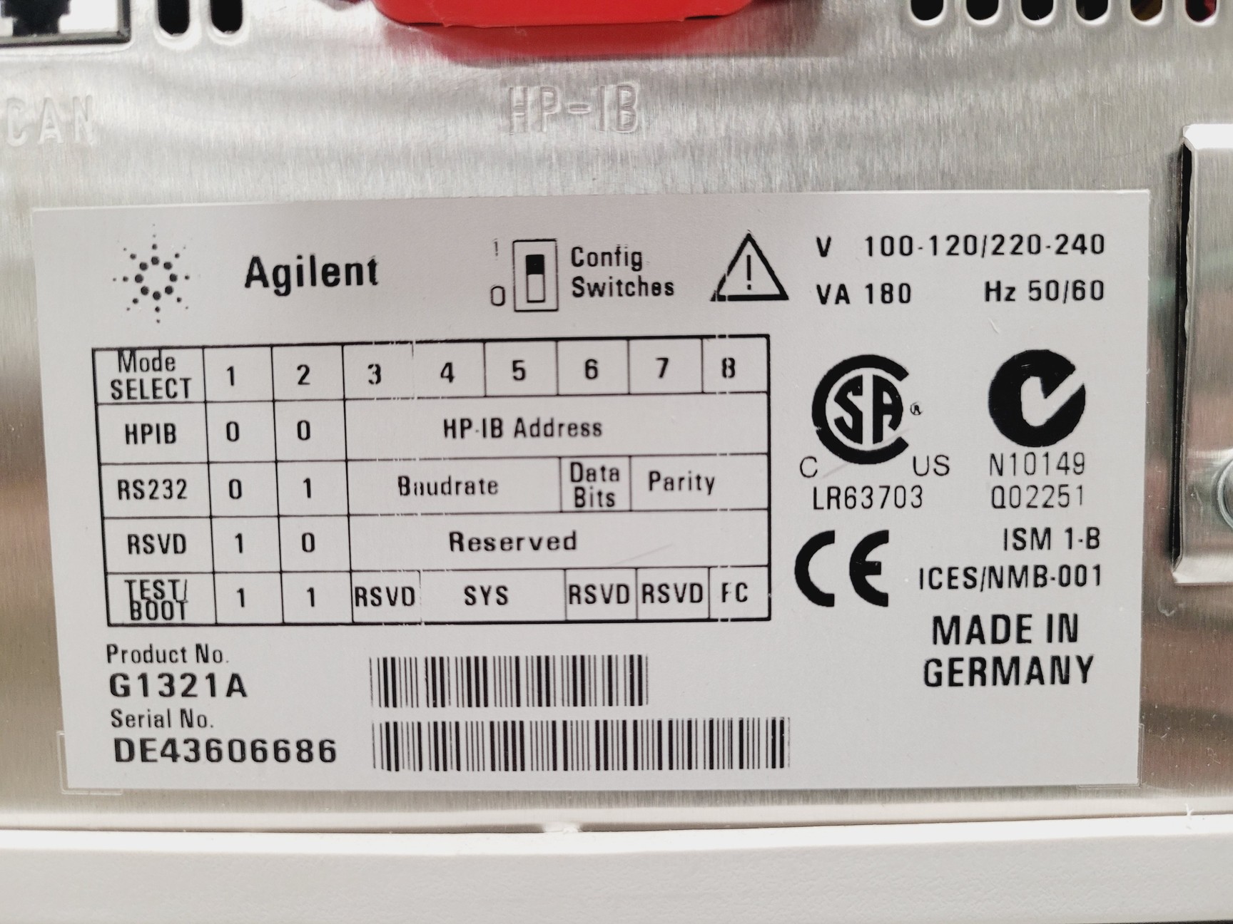 Image of Agilent 1100 Series HPLC System G1321A, G1314A, G1316A, G1312A, G1367A, G1330B