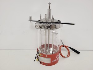 Image of Electrolab 2L Bioreactor Vessel with Head Plate, Ports, Tube & Heated Jacket