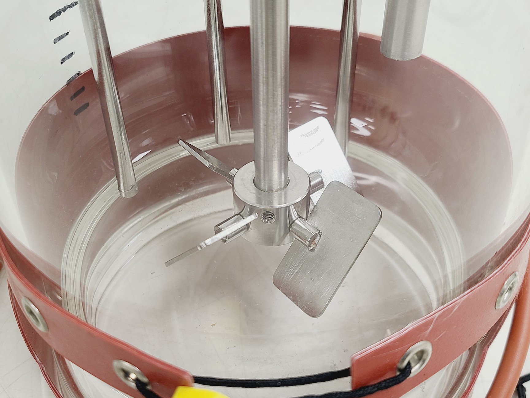 Image of Electrolab 2L Bioreactor Vessel with Head Plate, Ports,Tube & Heated Jacket