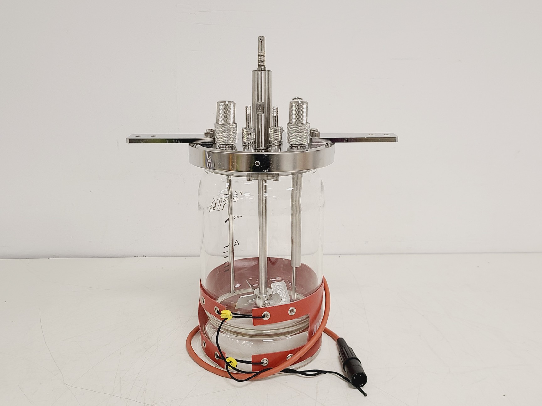 Image of Electrolab 2L Bioreactor Vessel with Head Plate, Ports,Tube & Heated Jacket