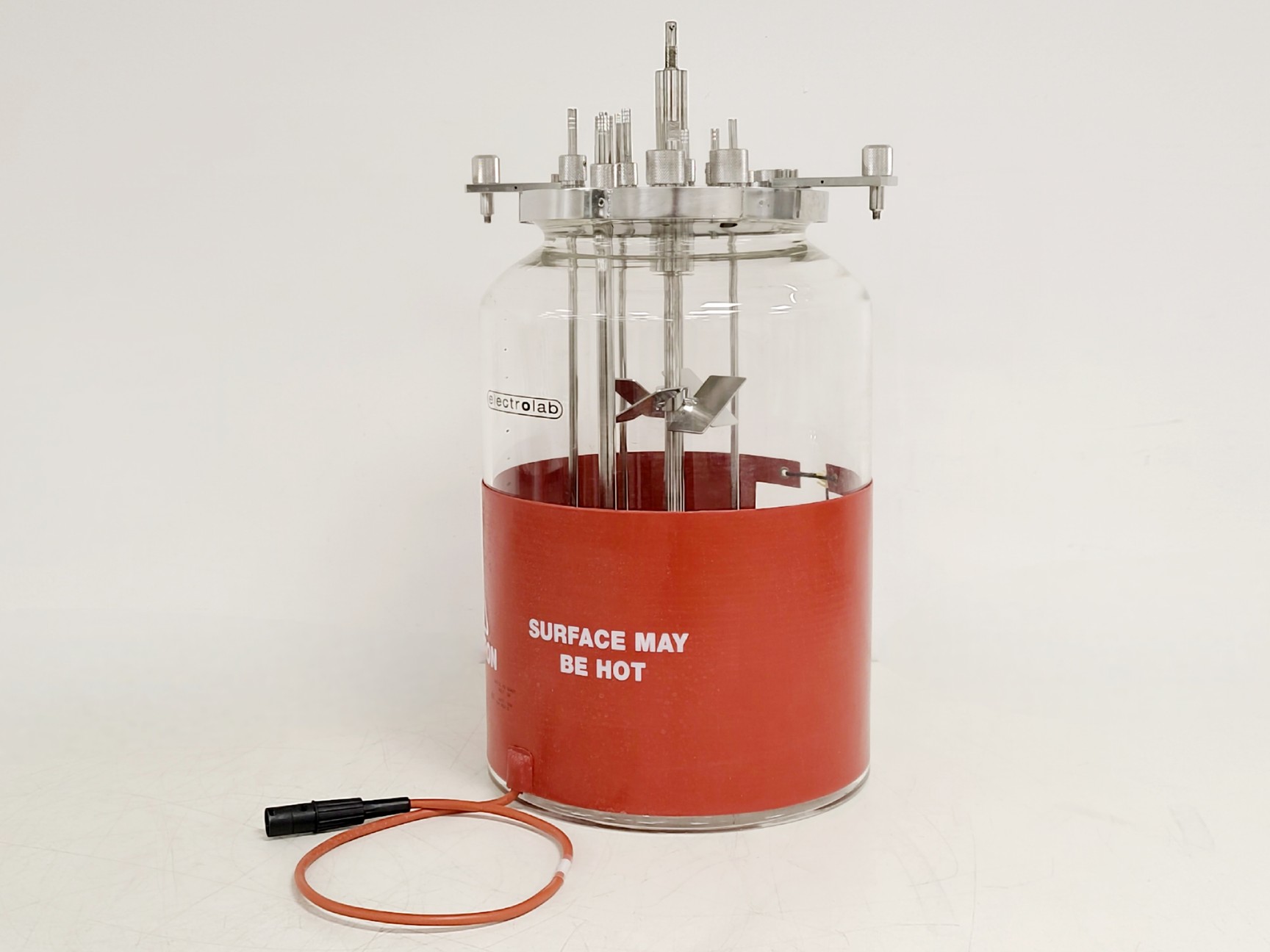 Image of Electrolab 10L Vessel with Head Plate, Ports, Tube, Heated Jacket & Accessories