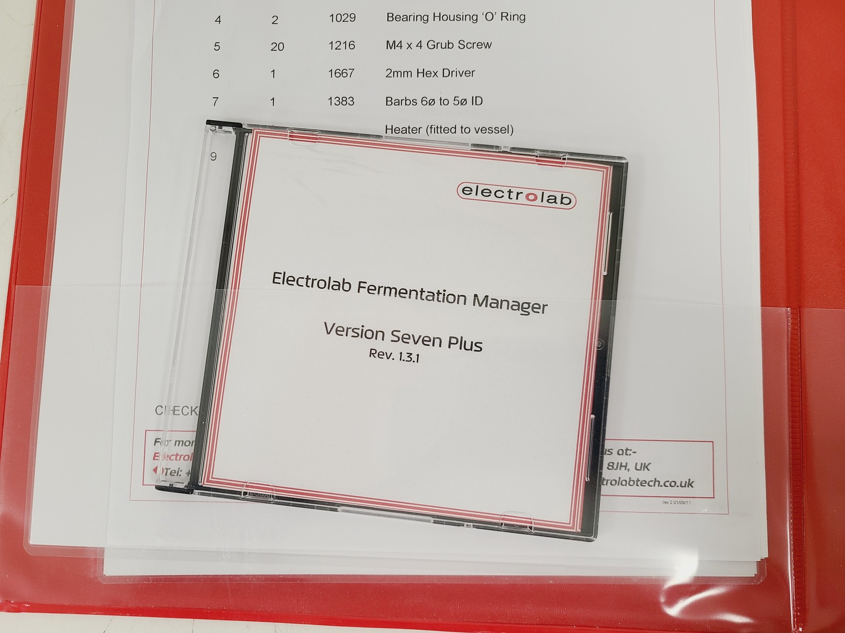 Image of Electrolab 10L Vessel with Head Plate, Ports, Tube, Heated Jacket & Accessories