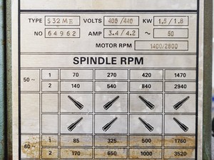 Thumbnail image of Meddings Pillar Drill Type S32ME 