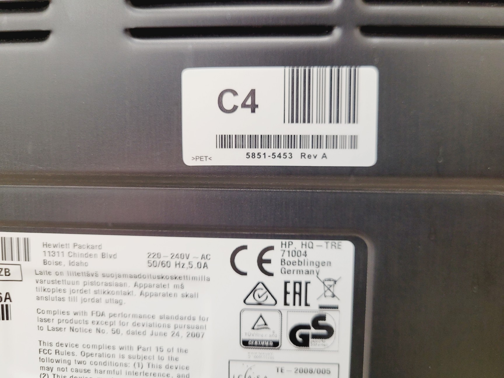 Image of HP Colour Laser Jet Flow MFP M880 Series Printer