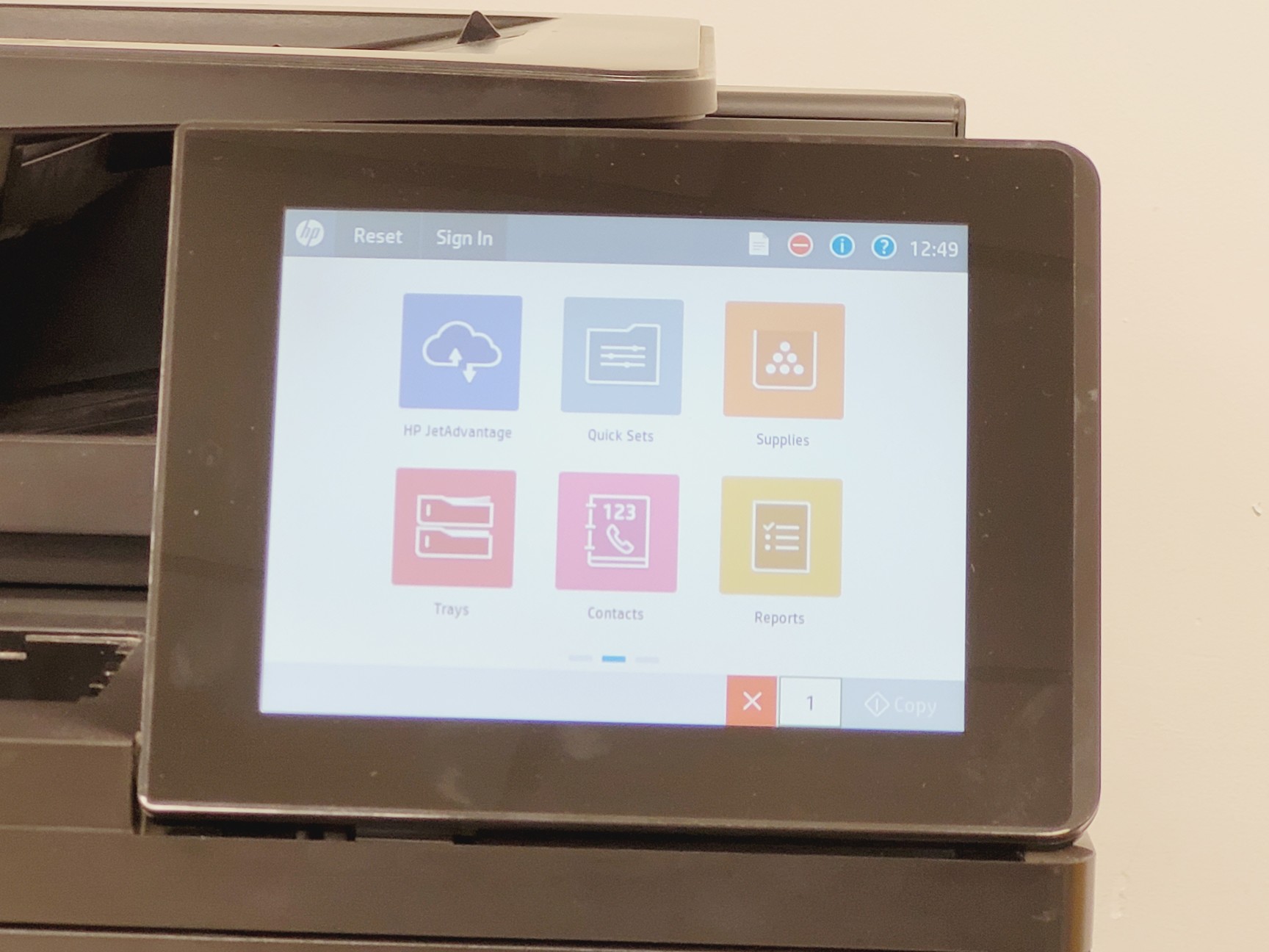 Image of HP Colour Laser Jet Flow MFP M880 Series Printer