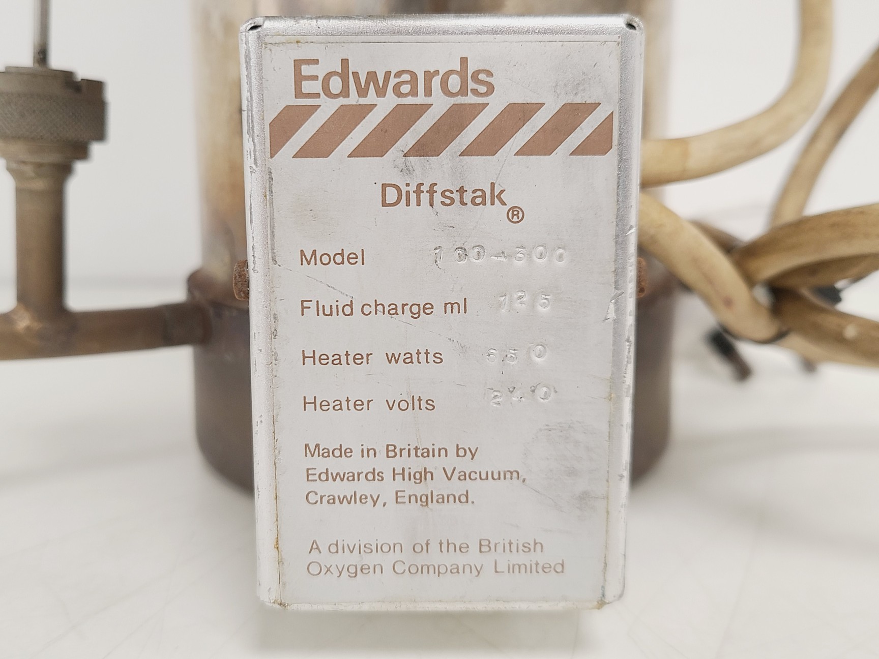 Image of Edwards Diffstak Model 100/300 Oil Diffusion Pump