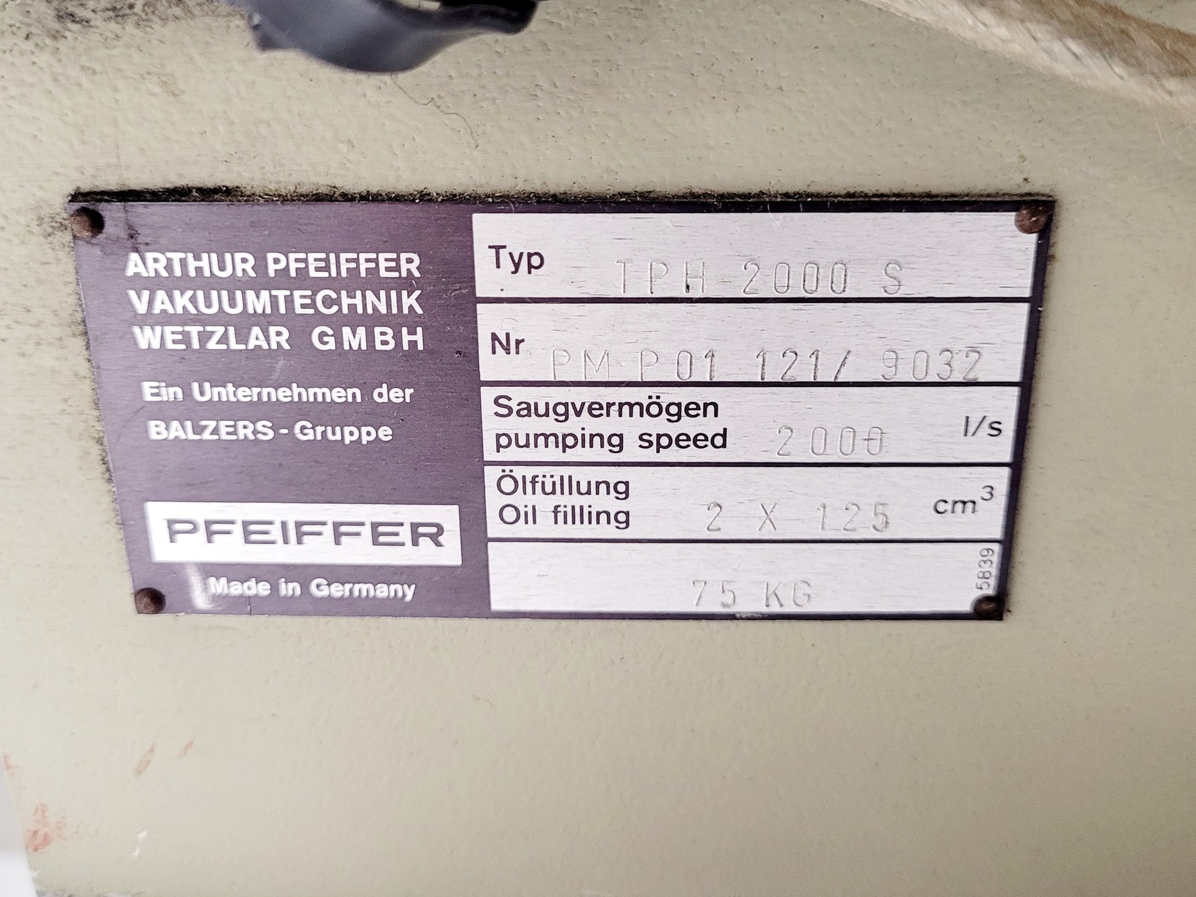 Image of Pfeiffer Twin Mechanical Turbo Pump TPH 2000 S w/ Power Supply TCP 2000