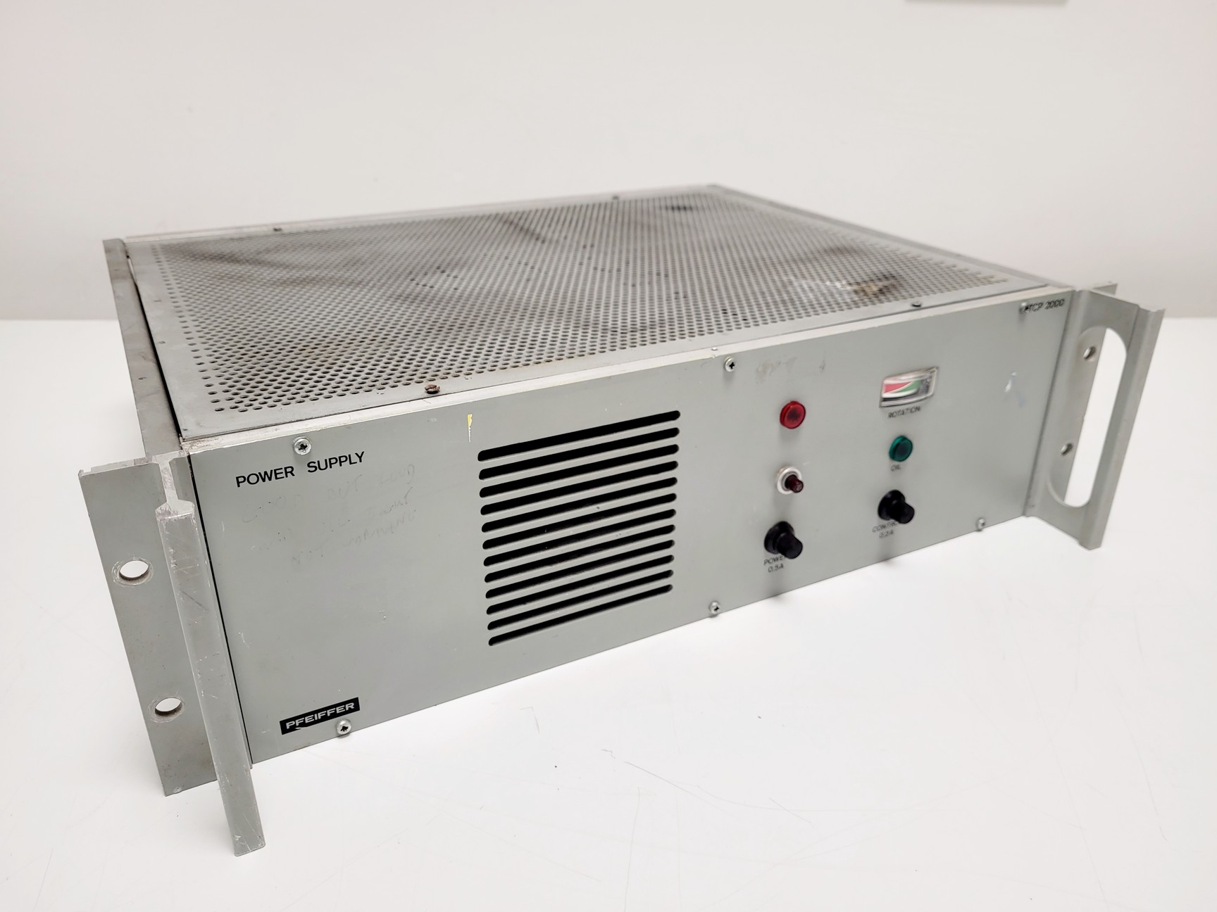 Image of Pfeiffer Twin Mechanical Turbo Pump TPH 2000 S w/ Power Supply TCP 2000