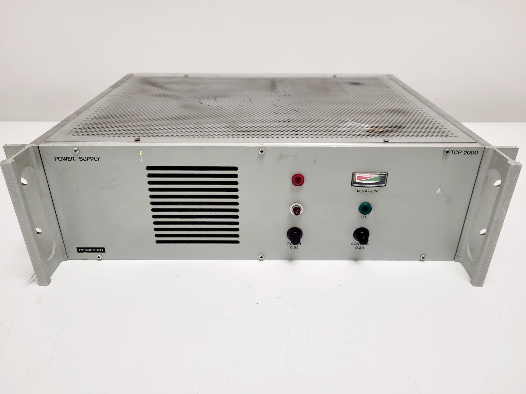 Image of Pfeiffer Twin Mechanical Turbo Pump TPH 2000 S w/ Power Supply TCP 2000
