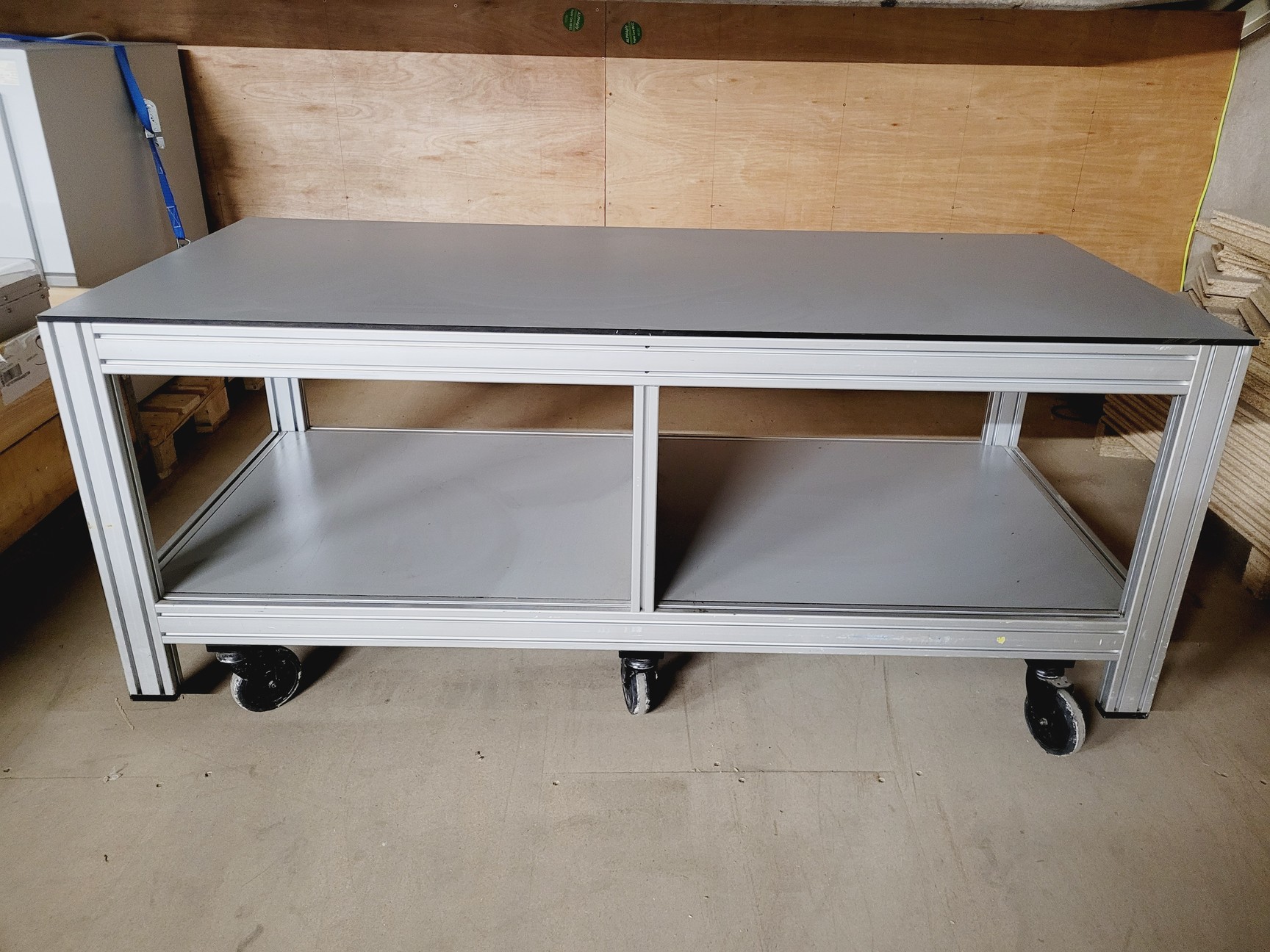Image of MBS LTD Grey Trespa Table on Wheels Laboratory Benching 180x80x76 cm 