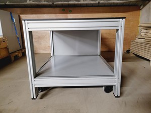 Thumbnail image of MBS LTD Grey Trespa Table on Wheels Laboratory Benching 180x80x76 cm 