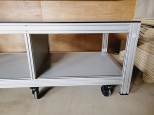 Thumbnail image of MBS LTD Grey Trespa Table on Wheels Laboratory Benching 180x80x76 cm 