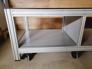 Thumbnail image of MBS LTD Grey Trespa Table on Wheels Laboratory Benching 180x80x76 cm 