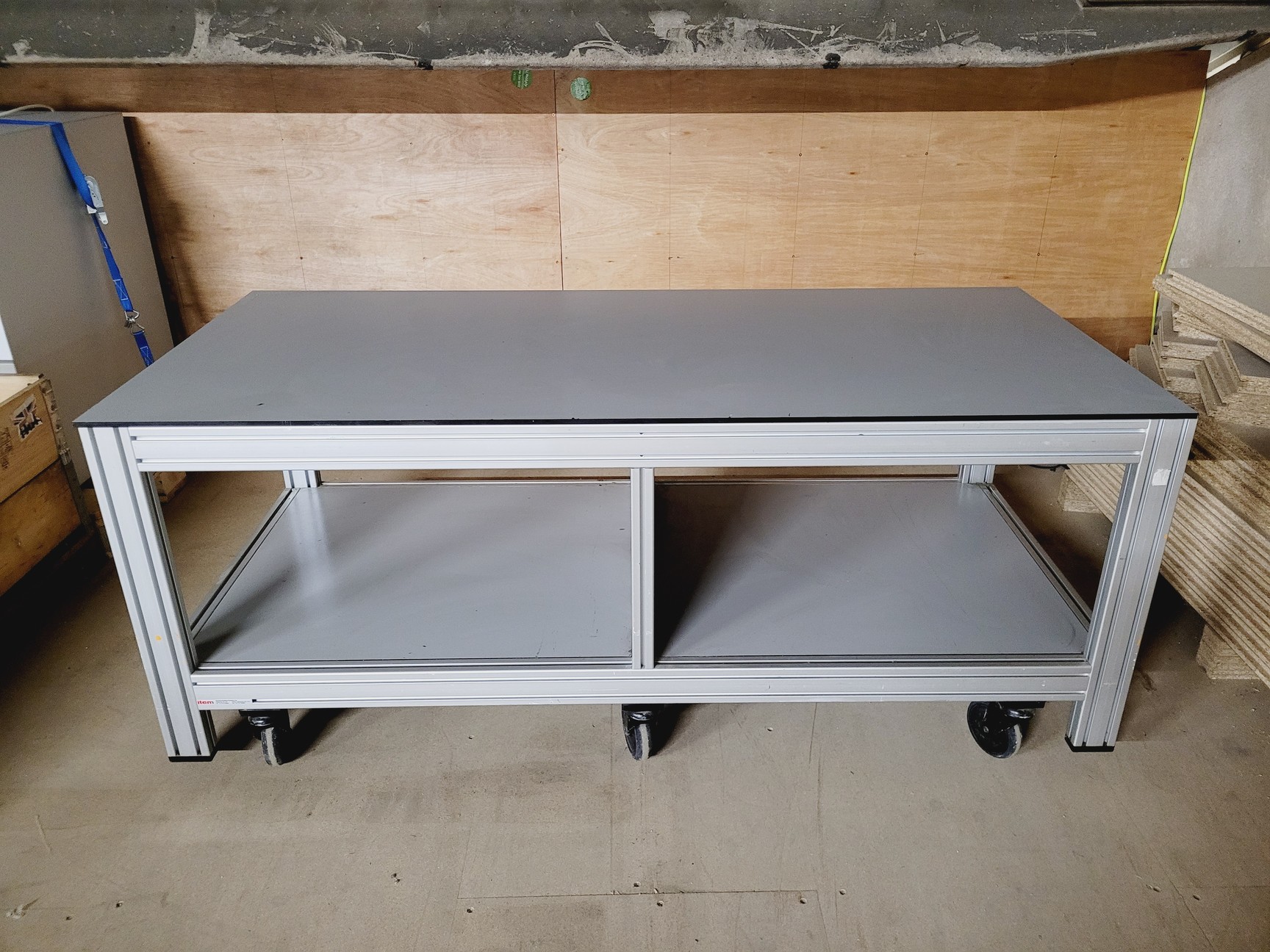 Image of MBS LTD Grey Trespa Table on Wheels Laboratory Benching 180x80x76 cm 