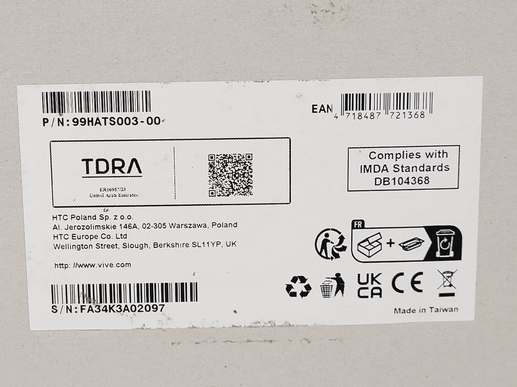 Image of Vive XR Elite VR Headset