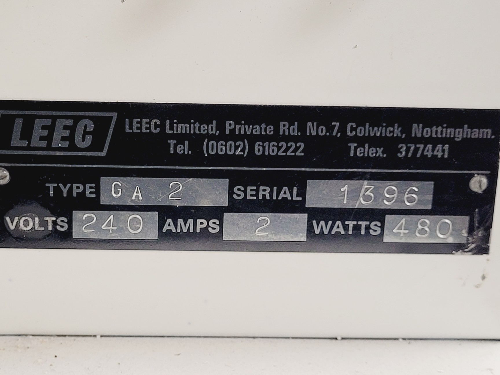 LEEC GA2 CO2 Incubator Lab