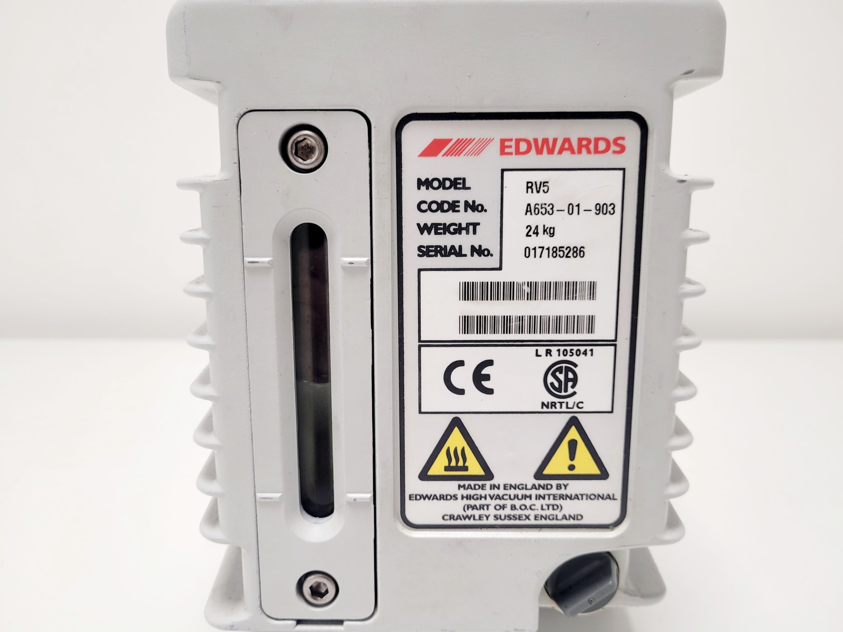 Image of Edwards RV5 Rotary Vane Vacuum Pump 