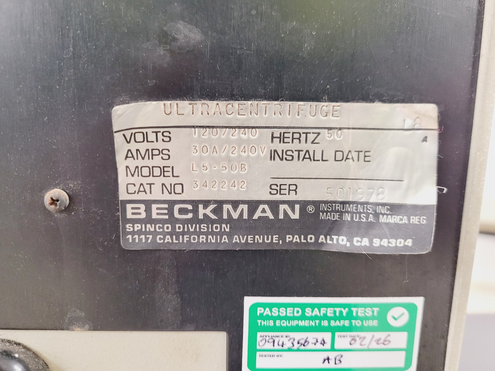 Image of Beckman L5-50B Ultracentrifuge