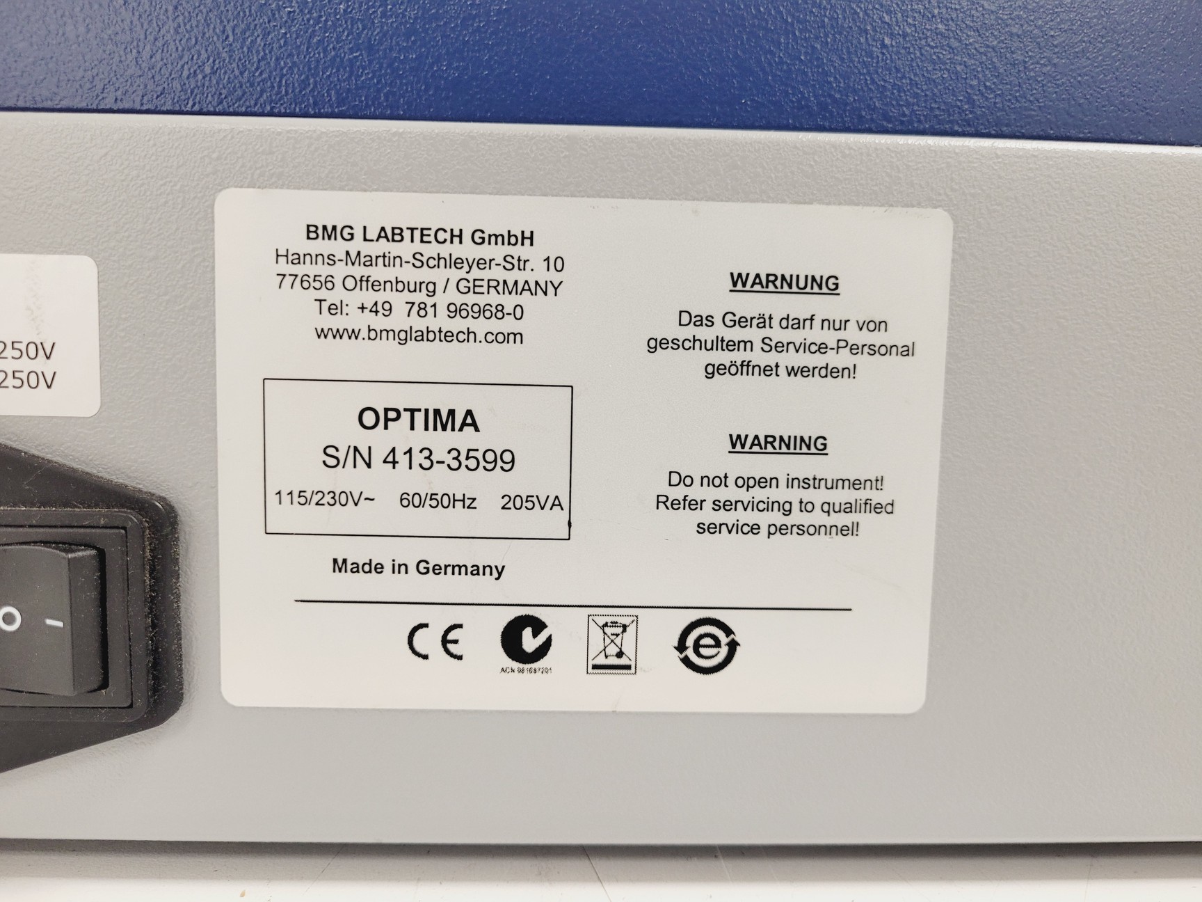 Image of BMG Plate Reader Fluostar Optima Microplate Reader