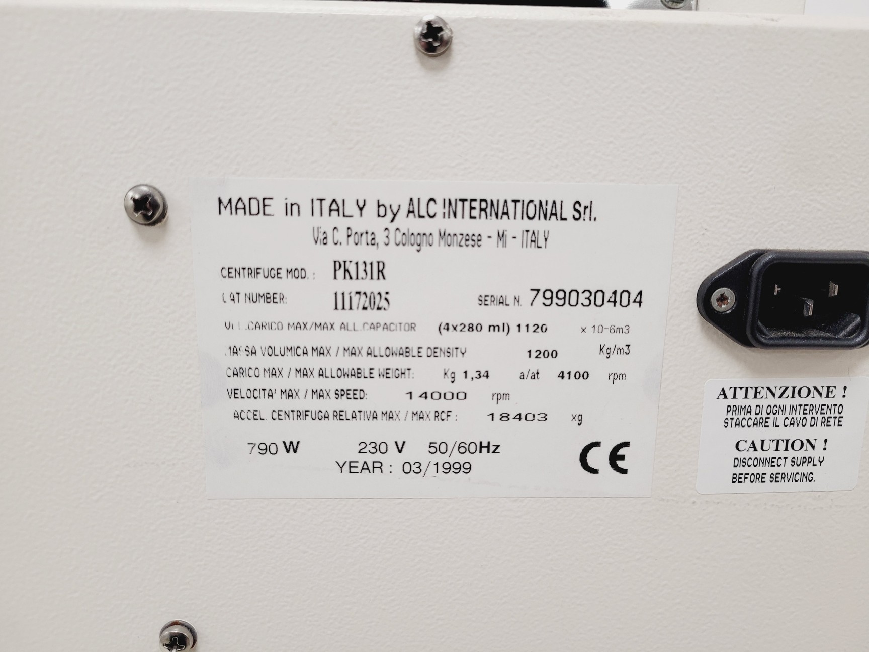 Image of ALC Large Benchtop Refrigerated Centrifuge PK131R