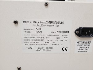 Thumbnail image of ALC Large Benchtop Refrigerated Centrifuge PK131R