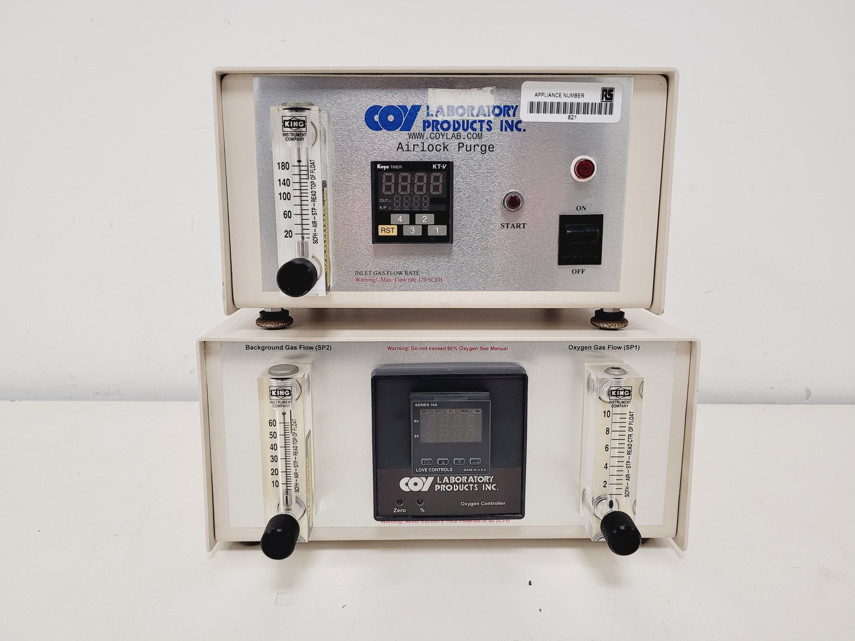 Image of Coy Air Products Oxygen Controller and Air Lock Purge, Series 16A