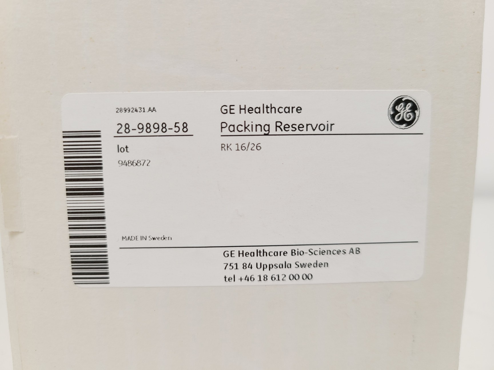 Image of Cytiva AKTA Start FPLC System w/ Packing Reservoir, XK 16 Columnand Toolbox Lab