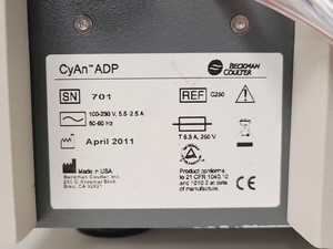 Thumbnail image of Beckman CyAn ADP Flow Cytometer with DAKO Sheath Management System Lab