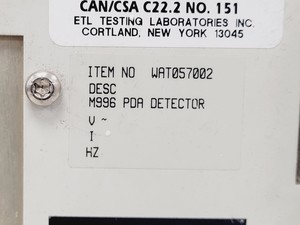Thumbnail image of  Waters 2795 Separations Module, 2 x Waters 996 Photodiode Array Detectors