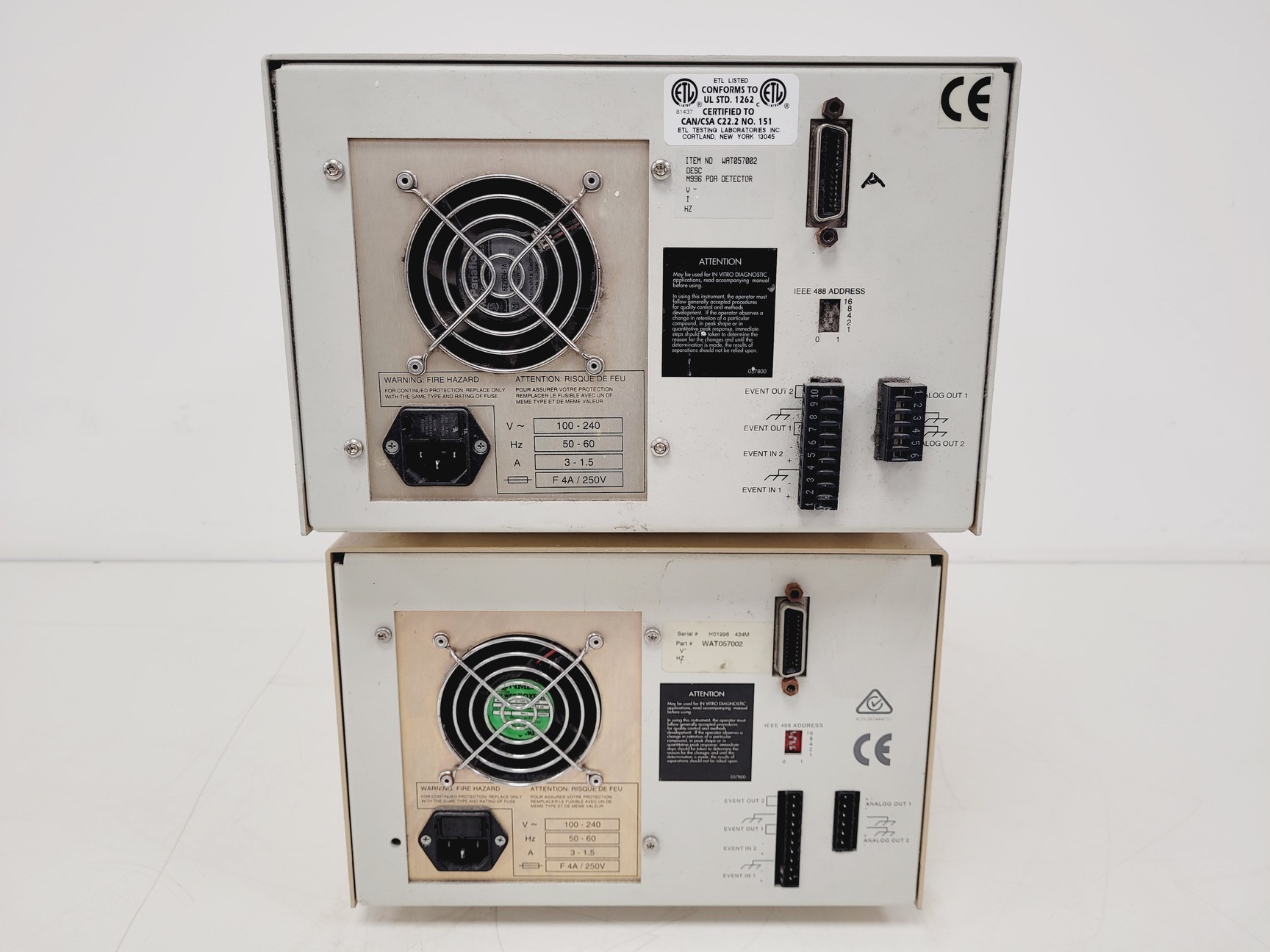 Image of  Waters 2795 Separations Module, 2 x Waters 996 Photodiode Array Detectors
