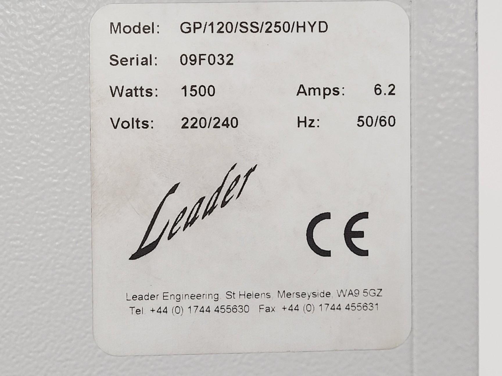 Image of Scientific Laboratory Supplies GP/120/SS/250/HYD Heating Cabinet