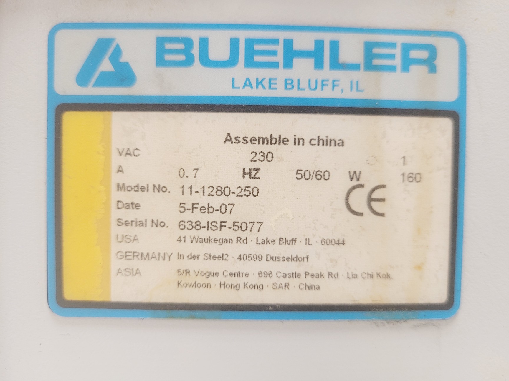 Image of Buehler IsoMet 11-1280-250 Low Speed Saw 