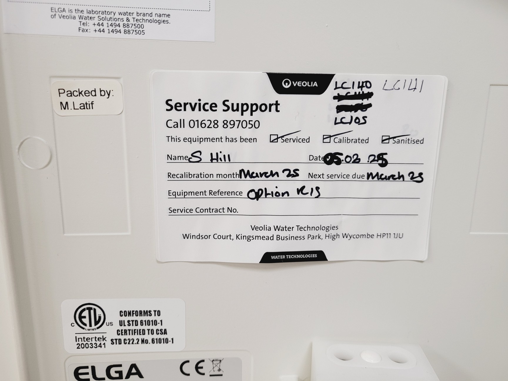 Image of ELGA Option R15 Water Purifier Model OR015BPM1 2020