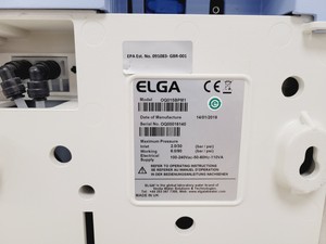 Thumbnail image of ELGA Purelab Option-Q 15 Model OQ015BPM1 2019