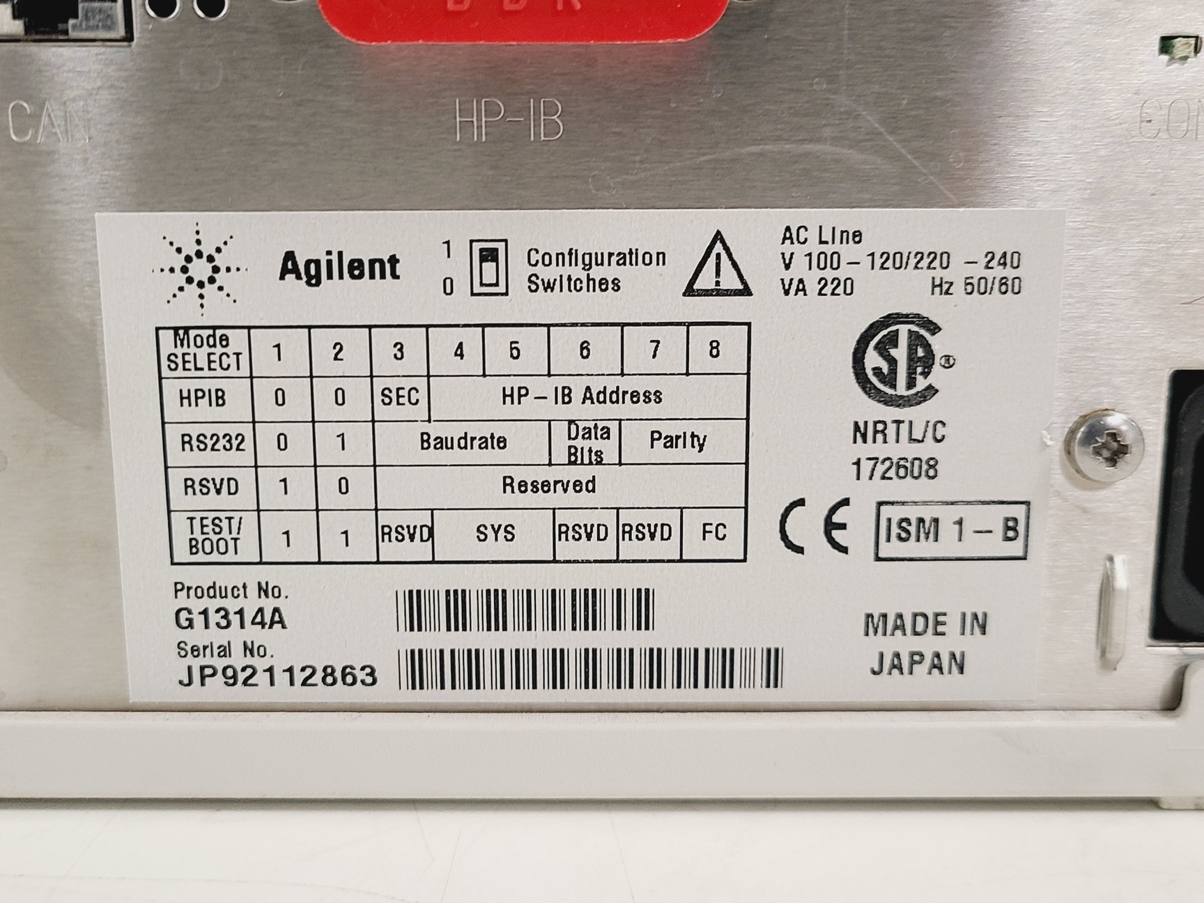 Image of Agilent 1100 Series HPLC w/ G1323B, G1322A, G1312A, G1316A, G1314A & G1329A Lab